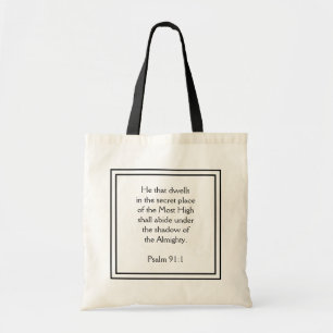 Tote Bag Celui qui habite dans la place secrète Bible Vers