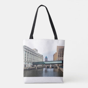 Tote Bag centre-ville de milwaukee riverfront et architectu