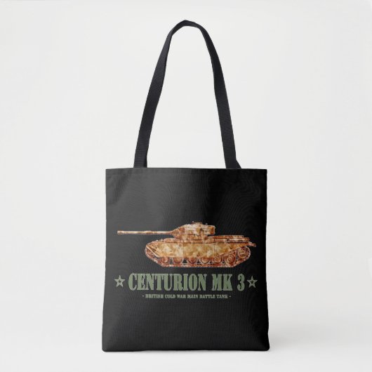 Tote Bag Centurion MK 3 Tank British MBT de guerre froide (Devant)