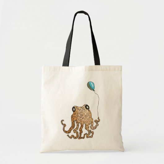 Tote Bag Céphalopode avec le ballon (Devant)