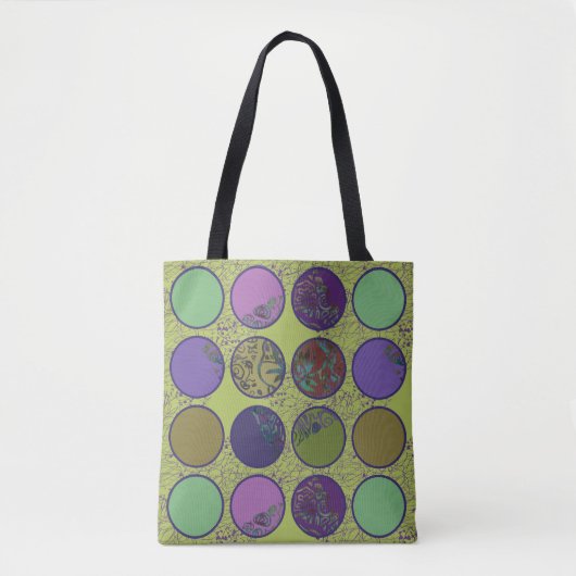 Tote Bag Cercle Abstrait Gras (Devant)