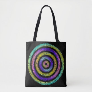 Tote Bag cercle coloré de tirets