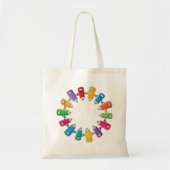 Tote Bag Cercle De Crayons (Devant)