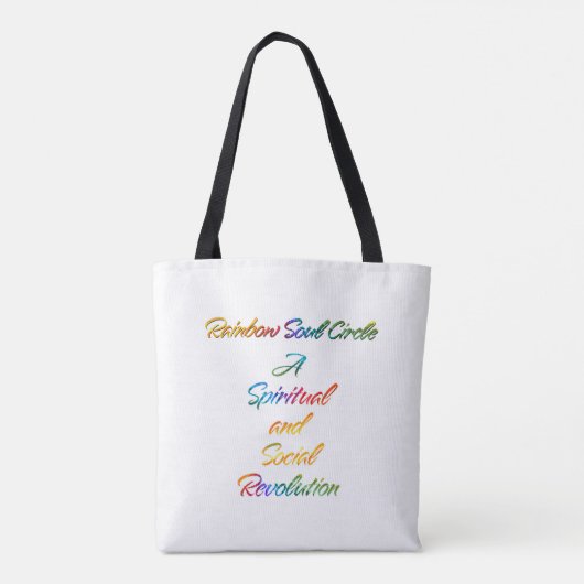 Tote Bag Cercle de l'âme arc-en-ciel (Dos)