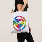 Tote Bag Cercle de l'âme arc-en-ciel (De près)
