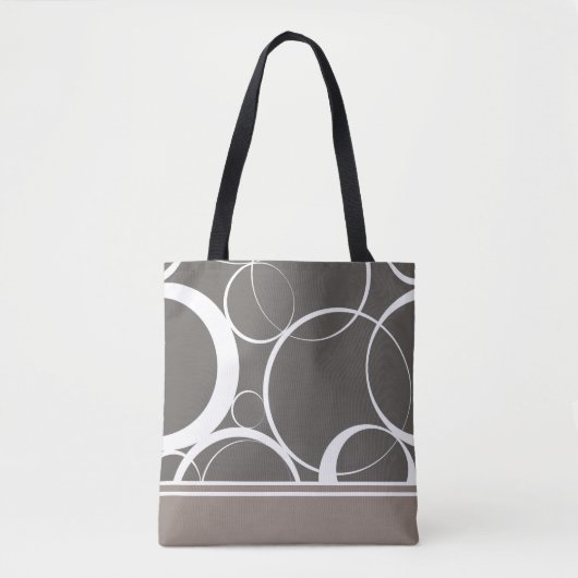 Tote Bag Cercle de mod de champignon (Devant)