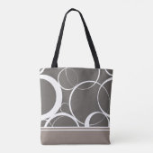 Tote Bag Cercle de mod de champignon (Dos)