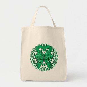 Tote Bag Cercle de papillon de Cancer de foie des rubans