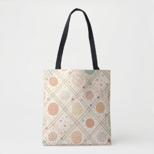 Tote Bag Cercle géométrique rétro   Abstrait du milieu du s