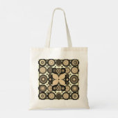 Tote Bag Cercle rétro Fourre-tout (Dos)
