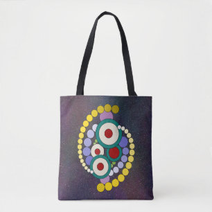 Tote Bag Cercles Artwork Abstrait