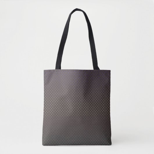 Tote Bag Cercles confettis sans couture chocolat cacao paca (Devant)