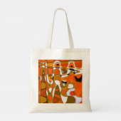 Tote Bag Cercles d'automne lumineux : motif abstrait. (Dos)
