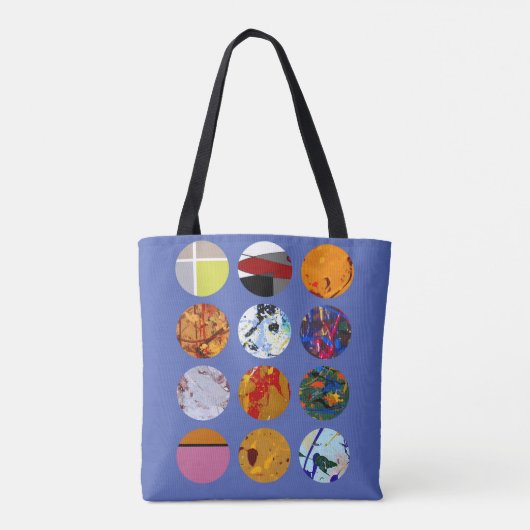 Tote Bag Cercles de motif Design #3 (Dos)