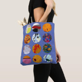 Tote Bag Cercles de motif Design #3 (De près)