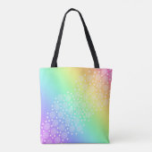 Tote Bag Cercles et points de dégradé de arc-en-ciel (Dos)
