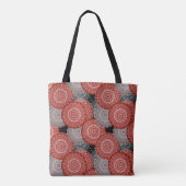 Tote Bag cercles géométriques modernes Abstraits formes ron (Dos)
