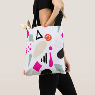 Tote Bag Cercles modernes abstraits sans couture points amu