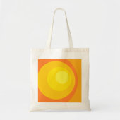 Tote Bag Cercles orange rétro (Devant)
