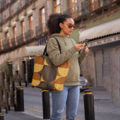 Tote Bag Cercles rétro Brown