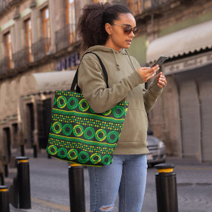 Tote Bag Cercles verts