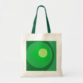 Tote Bag Cercles Verts Rétro (Devant)