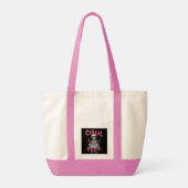 Tote Bag Cereal Killer Breakfast Funky Cereal Bowl Skeleton (Dos)