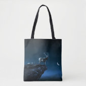 Tote Bag cerf au clair de lune (Devant)