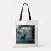 Tote Bag Cerf avec Antlers dans une forêt ombragée (Dos)