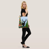 Tote Bag Cerf avec Big Rack Out Forest Blue Sky (Sur le modèle)