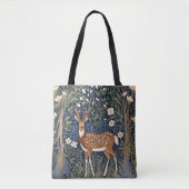 Tote Bag Cerf Dans La Forêt Bluebell William Morris Inspiré (Devant)