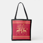 Tote Bag Cerf de Noël (Dos)