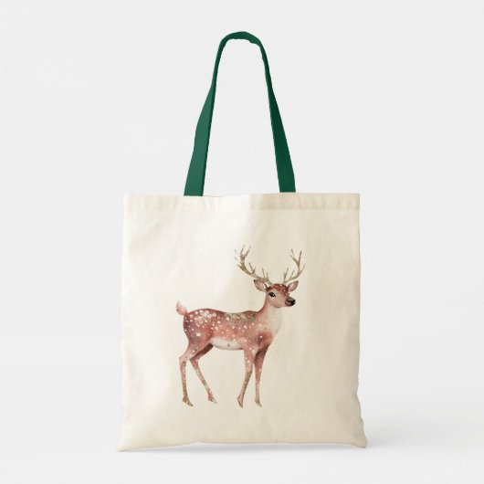 Tote Bag Cerf de Noël personnalisé (Dos)