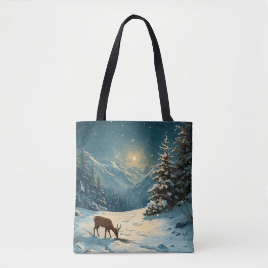 Tote Bag Cerf Solitaire (Devant)