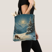 Tote Bag Cerf Solitaire (De près)