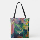 Tote Bag Cerfs dans un jardin de monastère par Franz Marc (Dos)