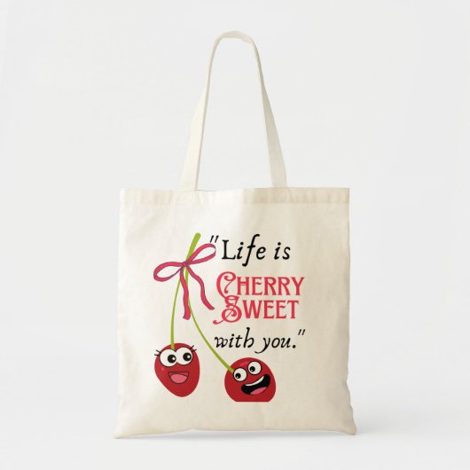 TOTE BAG CERISE (Devant)