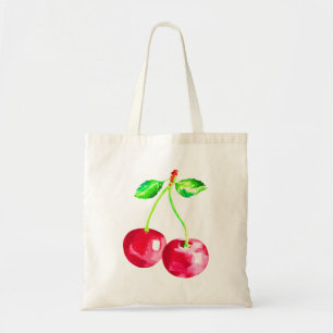 Tote Bag Cerise, Cerises rouges
