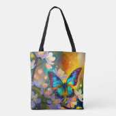 Tote Bag Cerise Imaginaire Sunrise Papillon  (Dos)