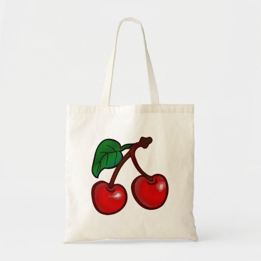 Tote Bag cerise, nourriture, fruits (Devant)