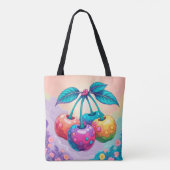 Tote Bag Cerises colorées (Dos)