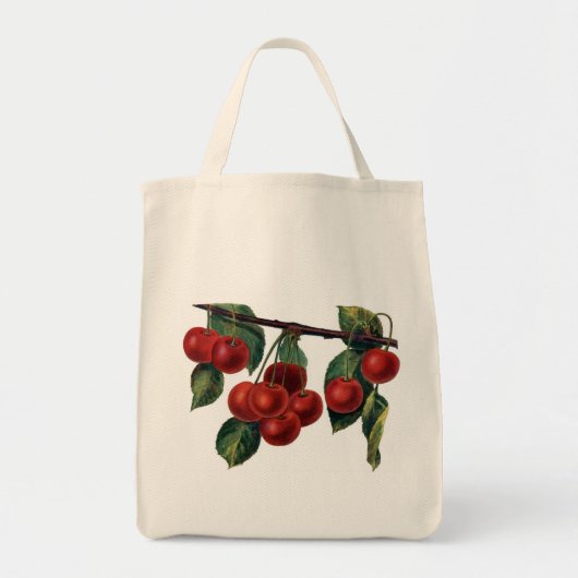 Tote Bag Cerises rouges (Devant)