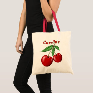 Tote Bag Cerises Rouges Budget Personnalisé