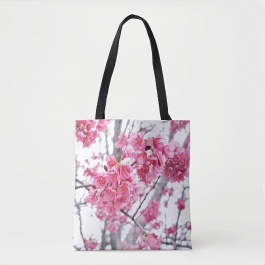 Tote Bag Cerisier en fleurs (Devant)