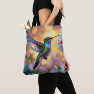 Tote Bag Cerisier Imaginaire Sunrise Hummingbird