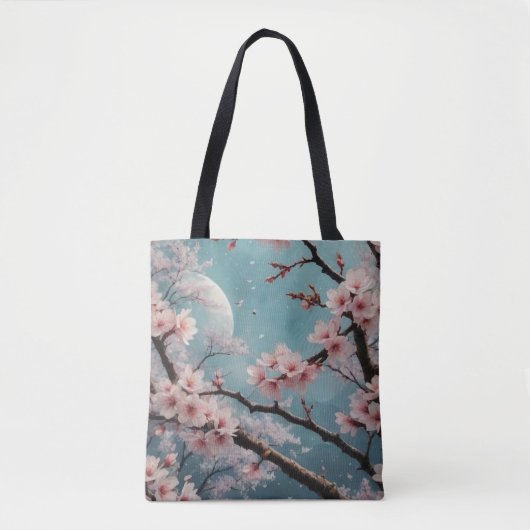Tote Bag Cerisiers en fleurs enchantés  (Devant)