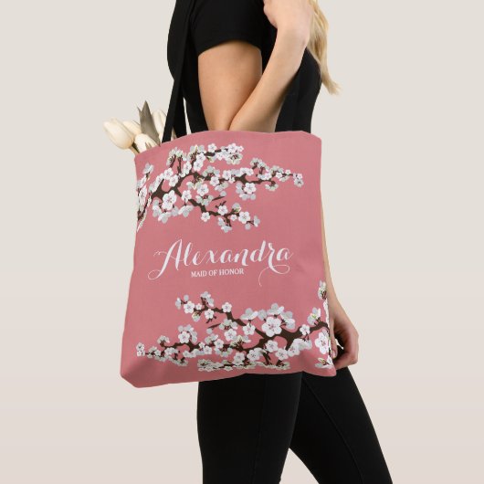 Tote Bag Cerisiers en fleurs Sakura Wedding Party Fourre-to (De près)