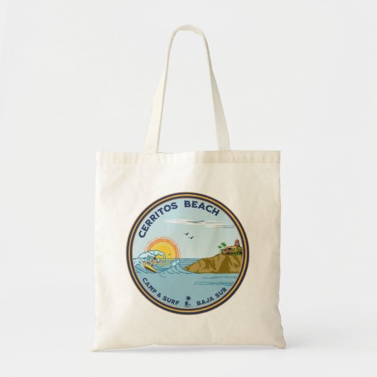 Tote Bag Cerritos Beach Basse Californie Sur Mexique (Devant)
