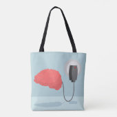Tote Bag Cerveau électrique (Dos)