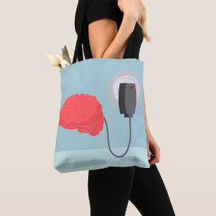 Tote Bag Cerveau électrique